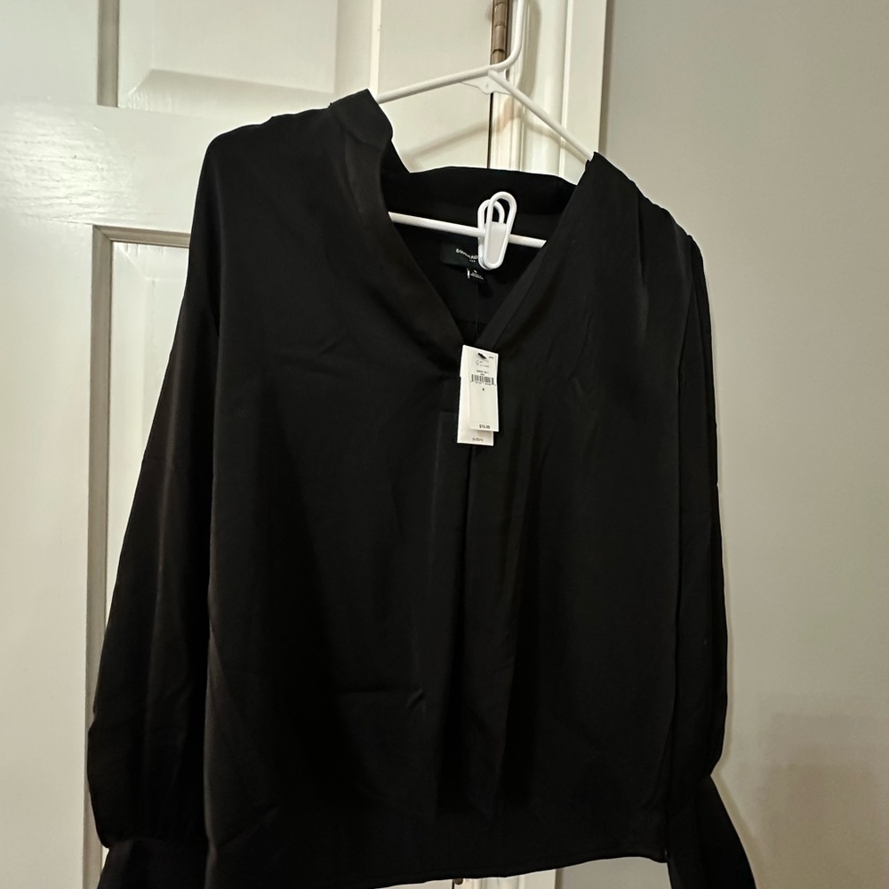 BANANA REPUBLIC NEW WITH TAGS BLACK BLOUSE